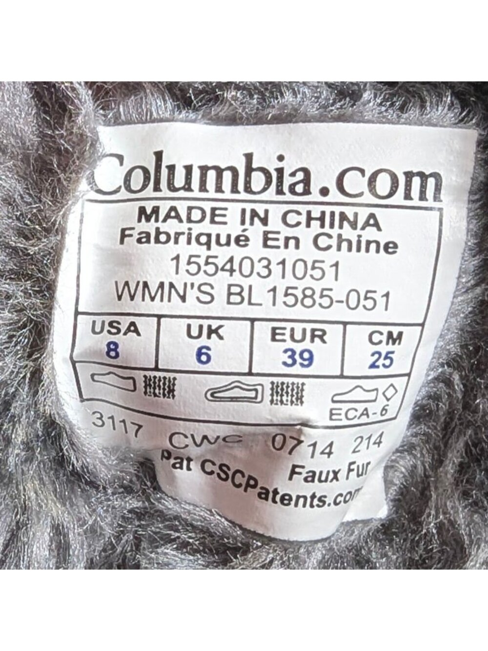 Columbia Womens Size 8 Minx II Mid Gray Insulated Snow Boots Winter BL1585-051 - Picture 11 of 11